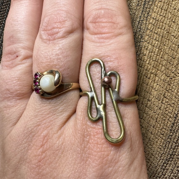 Handcrafted sterling silver, brass and copper ring. - Picture 7 of 11